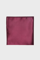 Classic Navy Pocket Square Burgundy - MIB