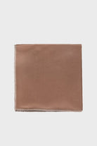 Classic Navy Pocket Square Light Brown - MIB