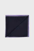 Classic Navy Pocket Square Lilac L - MIB