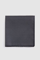 Classic Patterned Black Pocket Square - MIB