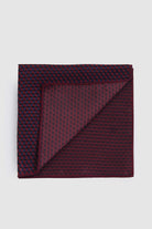 Classic Patterned Burgundy Pocket Square - MIB