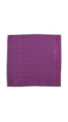 Classic Patterned Vibrant Purple Pocket Square - MIB