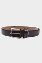 Classic Perforated Leather Black Belt - MIB