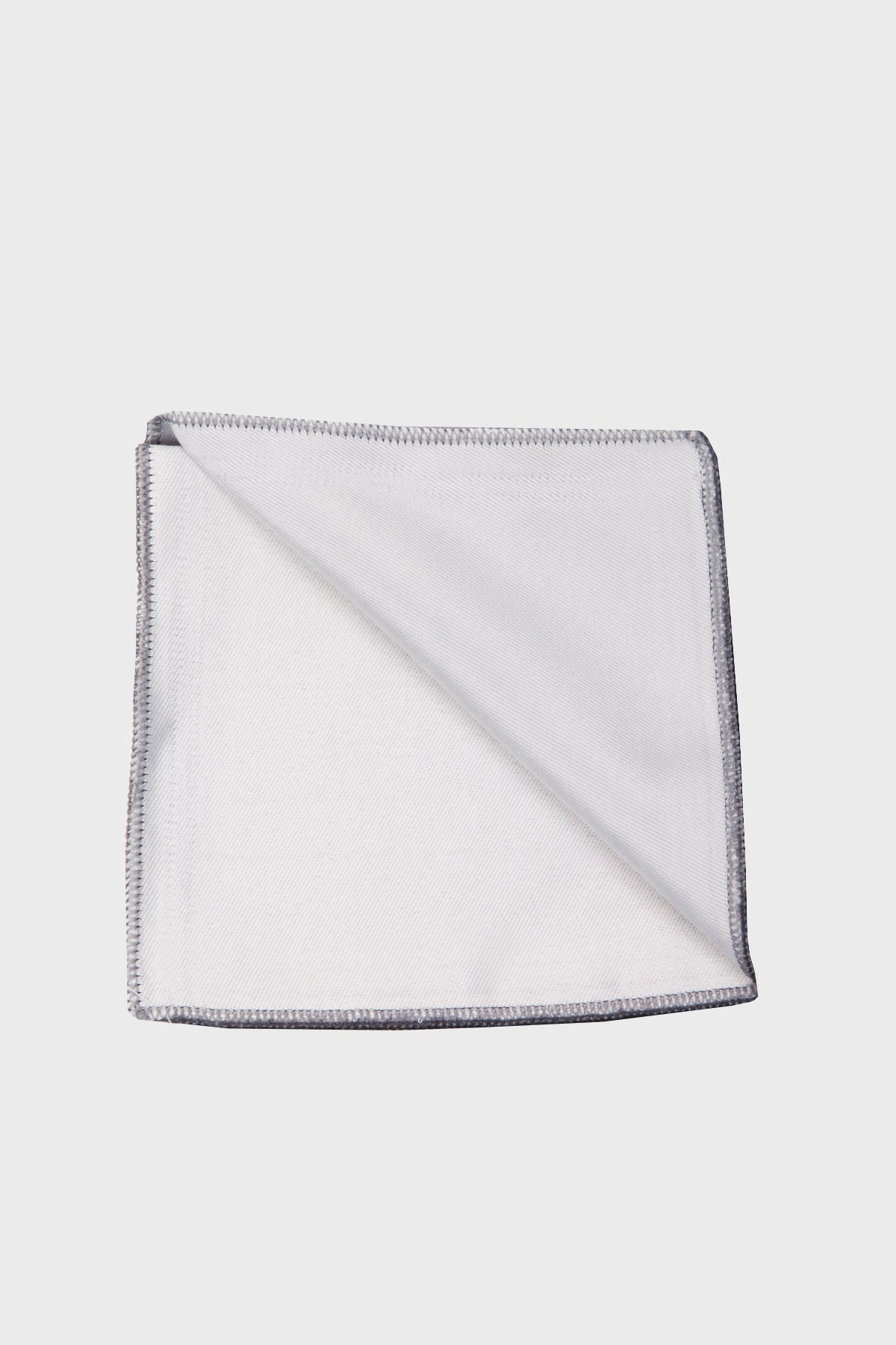 Classic Silver Pocket Square - MIB