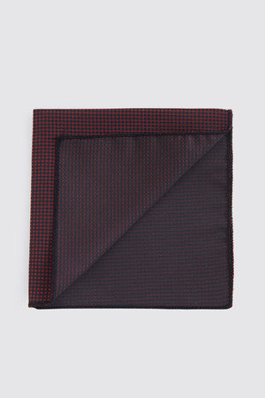 Classic Square Black Pocket Square - MIB