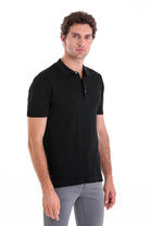 Comfort Fit Basic Black Polo T-Shirt - MIB