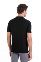 Comfort Fit Basic Black Polo T-Shirt - MIB