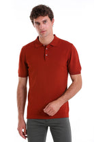 Comfort Fit Basic Burgundy Polo T-Shirt - MIB