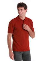 Comfort Fit Basic Burgundy Polo T-Shirt - MIB