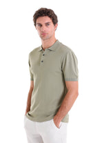 Comfort Fit Basic Green Vetiver Polo T-Shirt - MIB