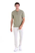 Comfort Fit Basic Green Vetiver Polo T-Shirt - MIB