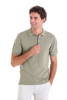 Comfort Fit Basic Green Vetiver Polo T-Shirt - MIB