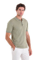 Comfort Fit Basic Green Vetiver Polo T-Shirt - MIB