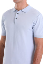 Comfort Fit Basic Light Blue Polo T-Shirt - MIB