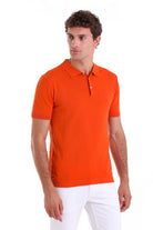 Comfort Fit Basic Orange Polo T-Shirt - MIB