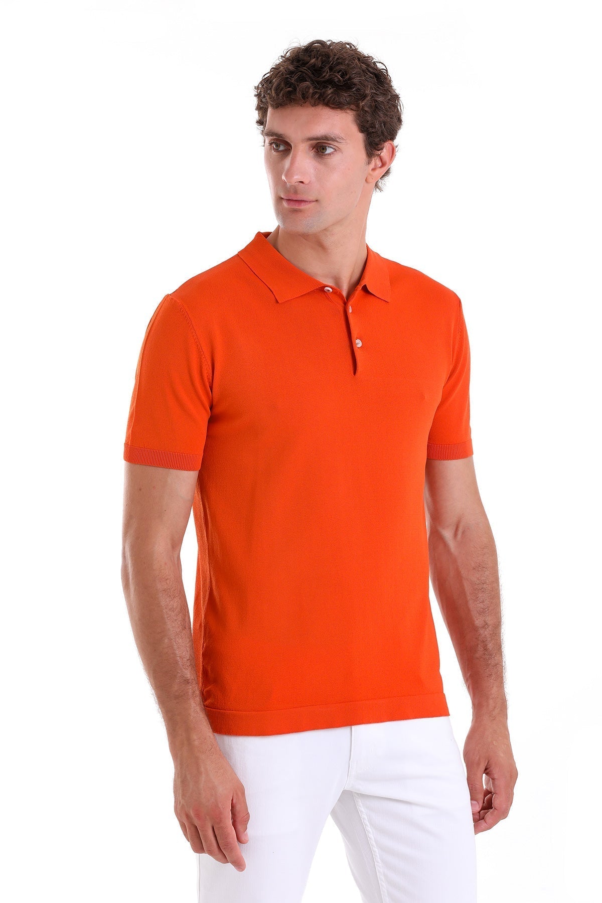 Comfort Fit Basic Orange Polo T-Shirt - MIB