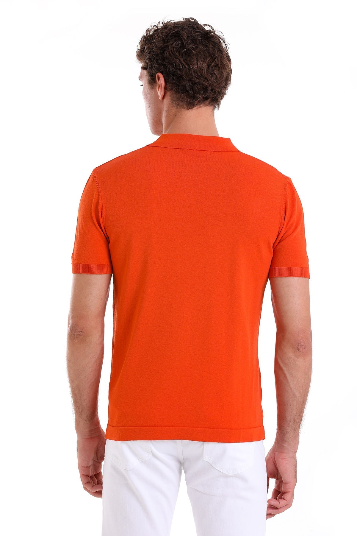 Comfort Fit Basic Orange Polo T-Shirt - MIB