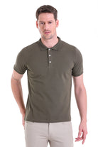 Comfort Fit Basic Plain 100% Cotton Khaki Polo T-Shirt - MIB