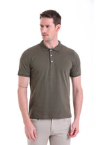 Comfort Fit Basic Plain 100% Cotton Khaki Polo T-Shirt - MIB