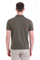 Comfort Fit Basic Plain 100% Cotton Khaki Polo T-Shirt - MIB