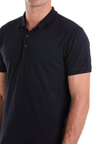 Comfort Fit Basic Plain 100% Cotton Navy Polo T-Shirt - MIB