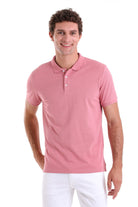 Comfort Fit Basic Plain 100% Cotton Rose Polo T-Shirt - MIB