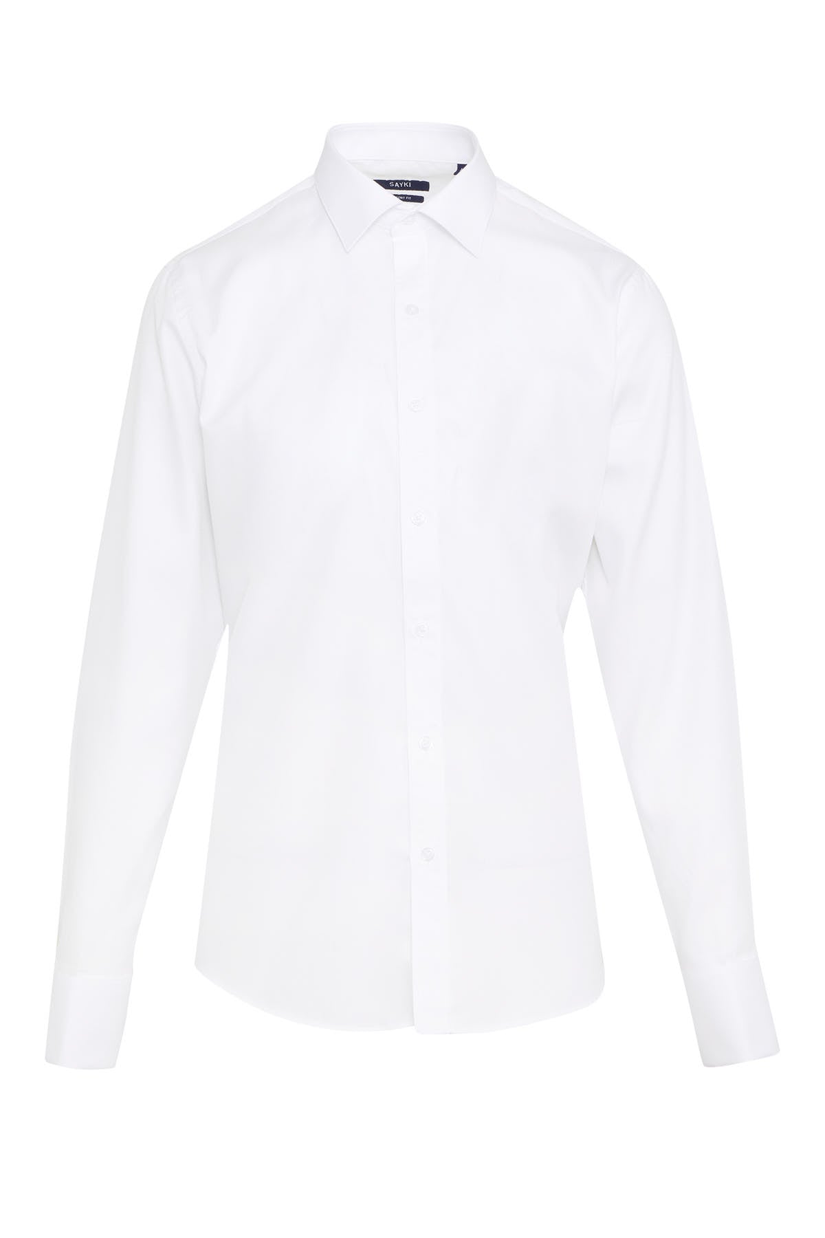 Comfort Fit French Cuff Cotton White Dress Shirt - MIB