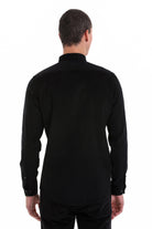 Comfort Fit Long Sleeve Cotton Black Casual Shirt - MIB