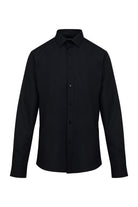 Comfort Fit Long Sleeve Cotton Blend Black Dress Shirt - MIB