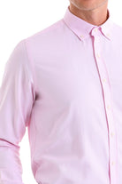 Comfort Fit Long Sleeve Cotton Blend Pink Casual Shirt - MIB