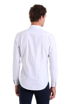 Comfort Fit Long Sleeve Cotton Blend White Dress Shirt - MIB