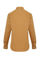 Comfort Fit Long Sleeve Cotton Camel Casual Shirt - MIB