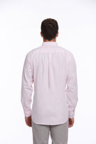 Comfort Fit Long Sleeve Cotton Pink Casual Shirt - MIB