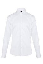 Comfort Fit Long Sleeve Cotton White Dress Shirt - MIB