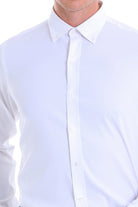 Comfort Fit Long Sleeve White Casual Shirt - MIB