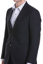 Comfort Fit Peak Lapel Navy Classic Blazer - MIB