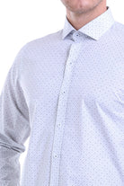 Comfort Fit Printed Cotton Gray Casual Shirt - MIB