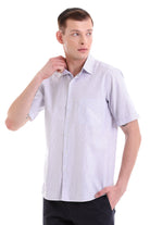 Comfort Fit Striped Cotton Blend Lilac Dress Shirt - MIB