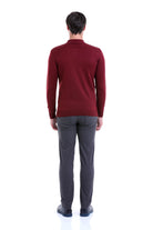 Comfort Fit Wool Blend Brick Polo Sweater - MIB