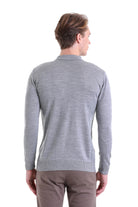 Comfort Fit Wool Blend Gray Polo Sweater - MIB