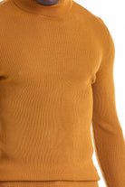 Comfort Fit Wool Blend Saffron Turtleneck Sweater - MIB