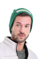 Cotton Blend Green Beanie - MIB