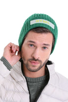 Cotton Blend Green Beanie - MIB