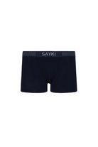 Dot Patterned Navy - Black Modal Jersey Boxer - MIB