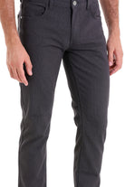 Dynamic Fit 5 Pocket Low Waist Cotton Gray Casual Pants