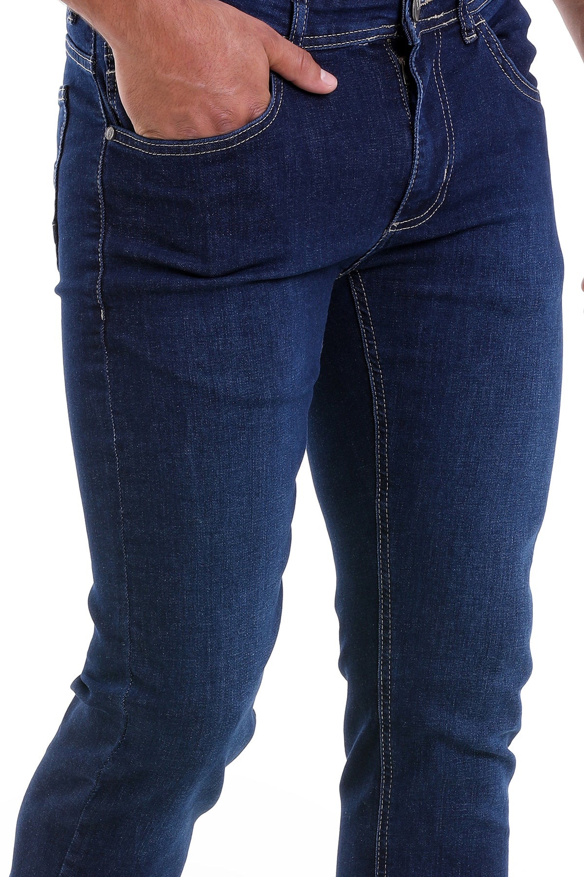 Dynamic Fit 5 Pocket Low Waist Cotton Navy Denim Jeans - MIB