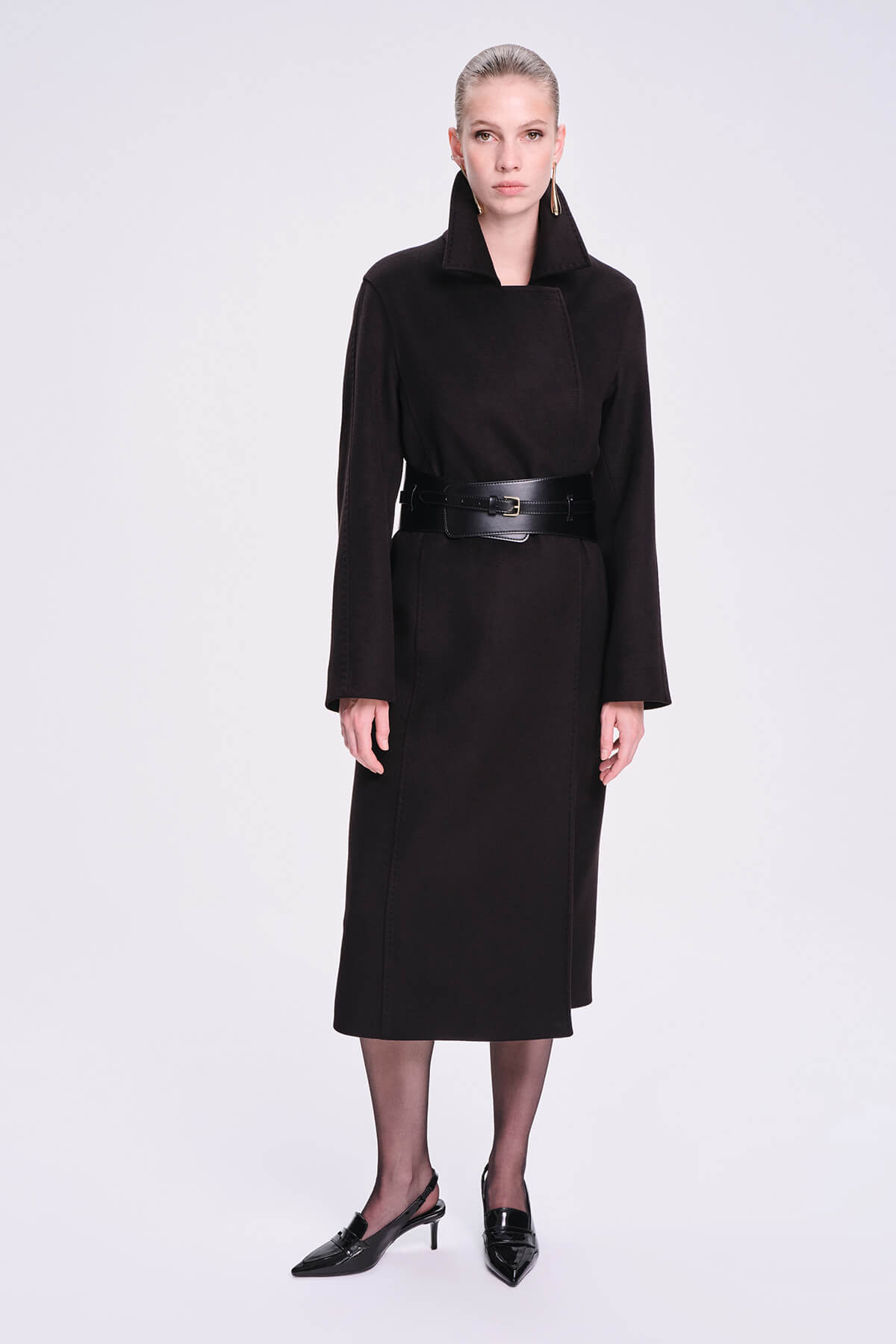 Dynamic Fit Cachet Cashmere Black Coat - MIB