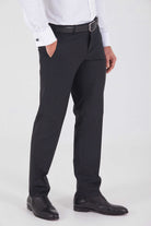 Dynamic Fit Low Waist Windowpane Black Dress Pants - MIB