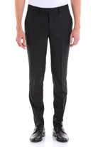 Dynamic Fit Low Waist Wool Black Dress Pants - MIB