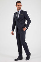 Dynamic Fit Notch Lapel Navy Classic Suit - MIB